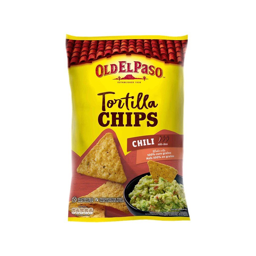 Aperitivo Tortilhas Old El Paso ChipsChili 185 G