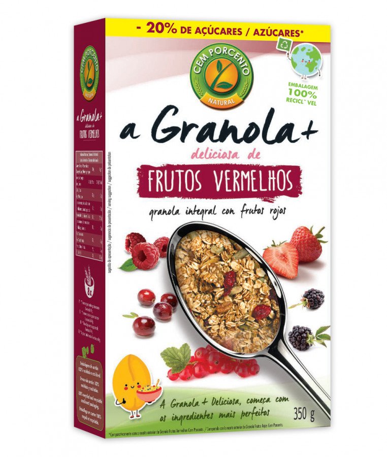 Granola Cem Porcento Frutos Vermelhos 350 G Granola Cem Porcento Frutos Vermelhos 350 G