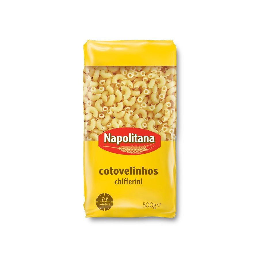 Massa Napolitana Cotovelinhos 500 G Massa Napolitana Cotovelinhos 500 G