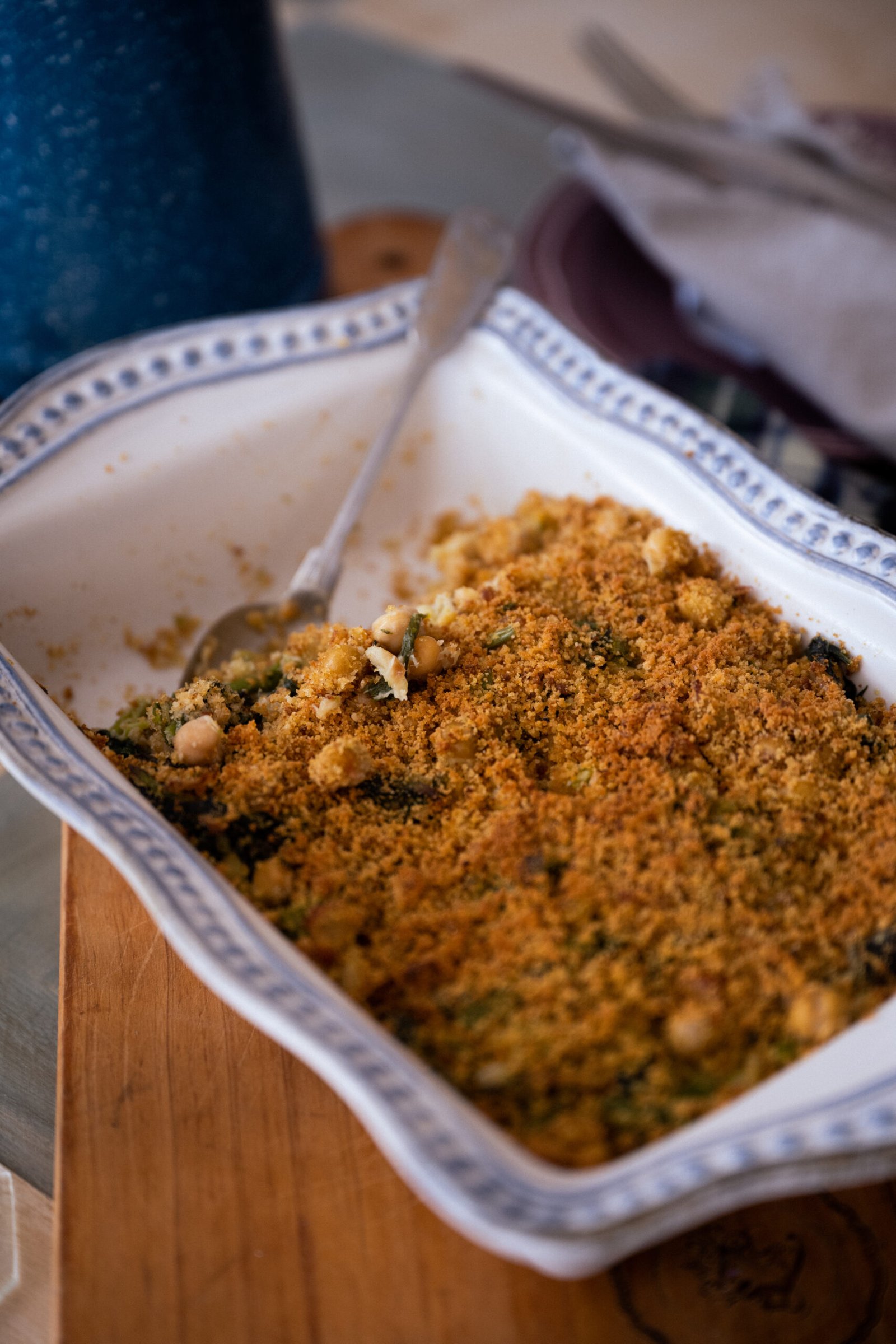 DSC_4858 Grão com Bacalhau, Grelos e Crumble de Broa- Para 2 Pessoas