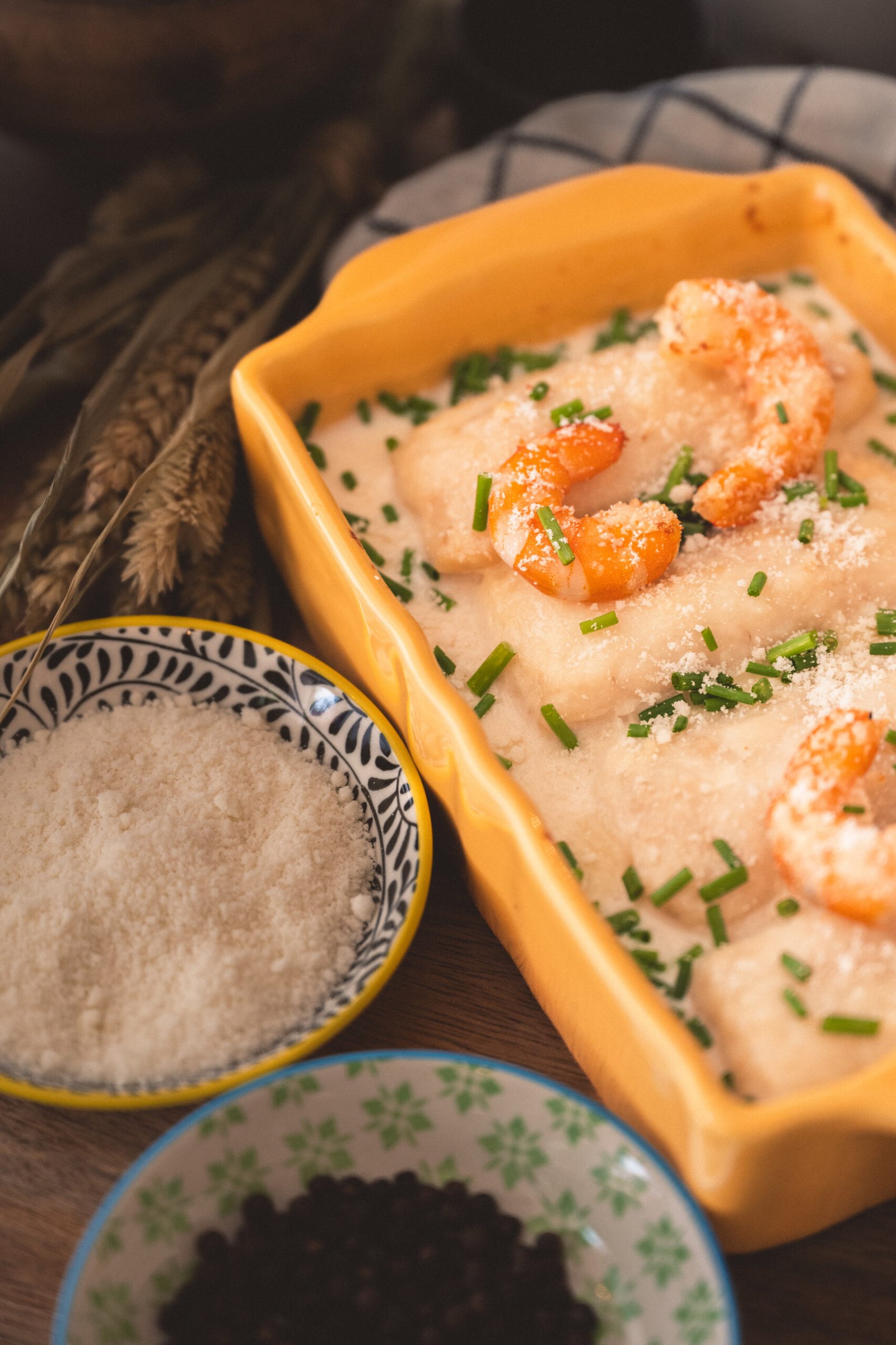 Lombinhos de Pescada com Camarão - para 2 Pessoas