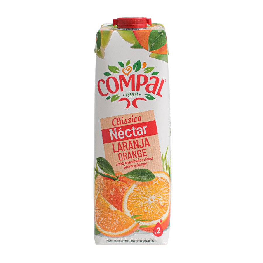 Néctar Compal Clássico Laranja 1Lt TetraPack