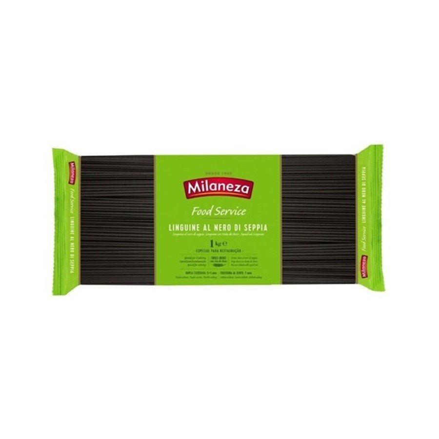 Massa Linguine Al Nero Milaneza 1 Kg
