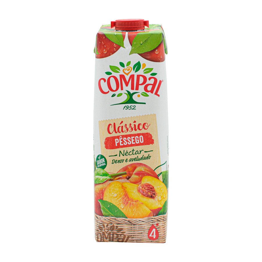 Néctar Compal Clássico Pêssego 1Lt TetraPack