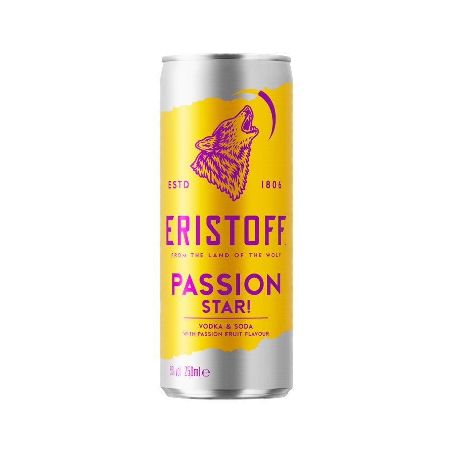 Ready To Drink Vodka Eristoff PassionStar Lata 25 Cl