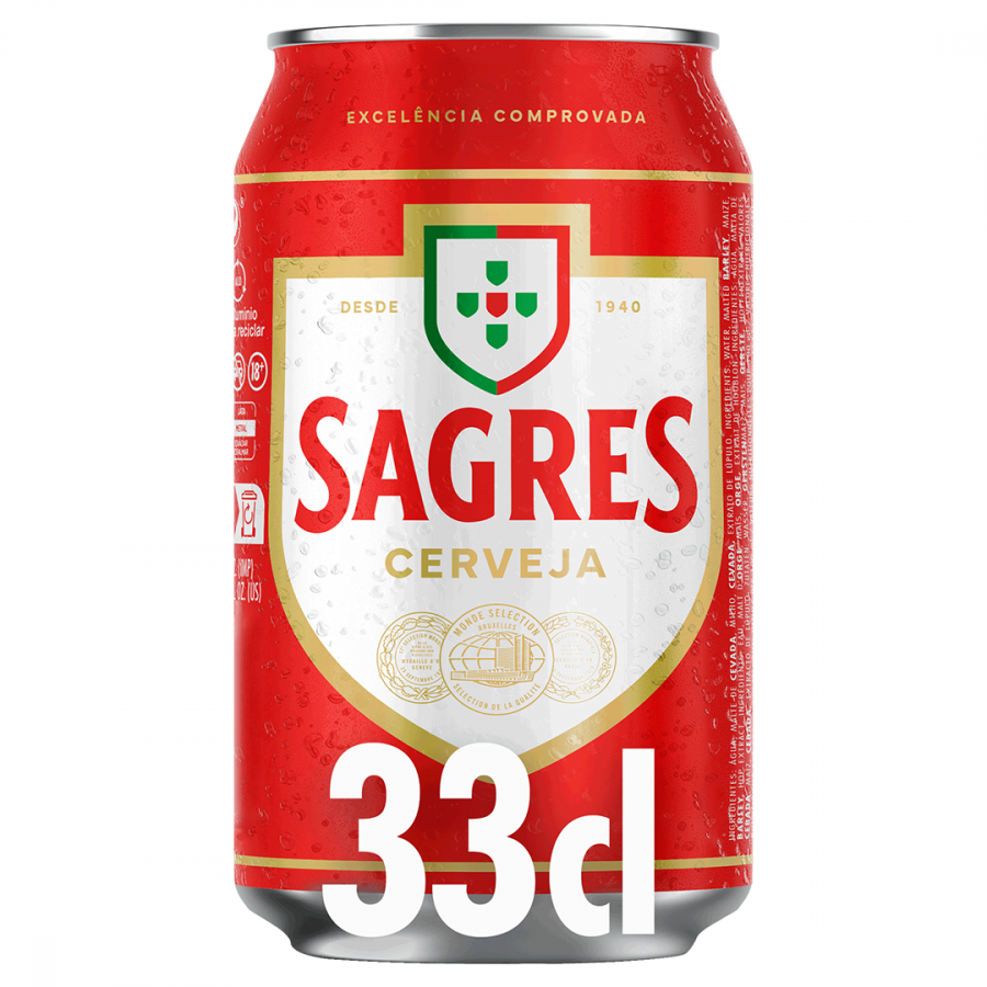 72edad1c9ee3ab83d93039943f076bb9.png Cerveja com Álcool Sagres Lata 33 Cl
