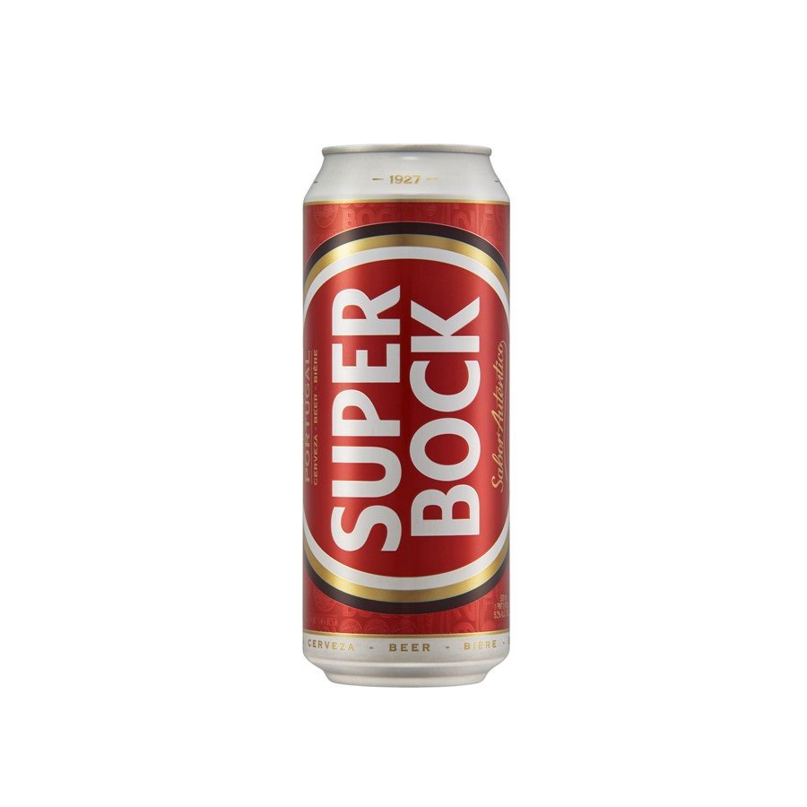 74ffbd062743c1c04f4f26826af274a3.jpg Cerveja com Álcool Super Bock Lata 50 Cl