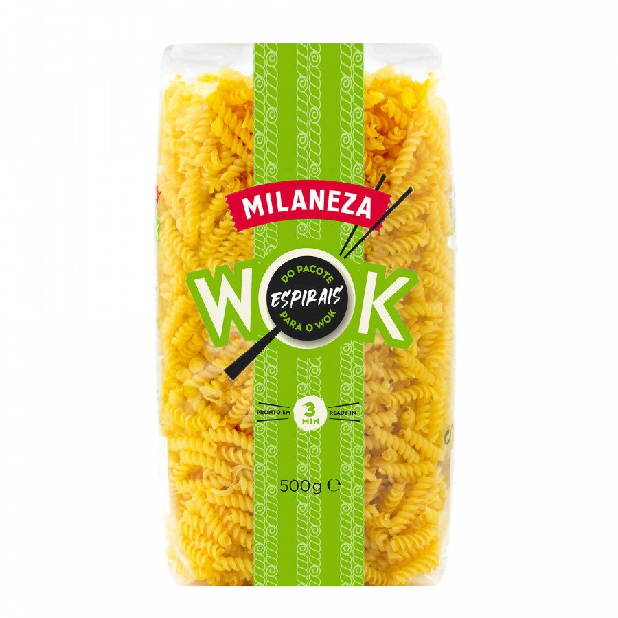 Massa Espirais Milaneza Wok 500 G