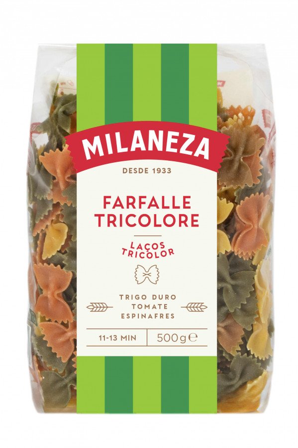 Massa Farfalle Tricolor Milaneza 500 G