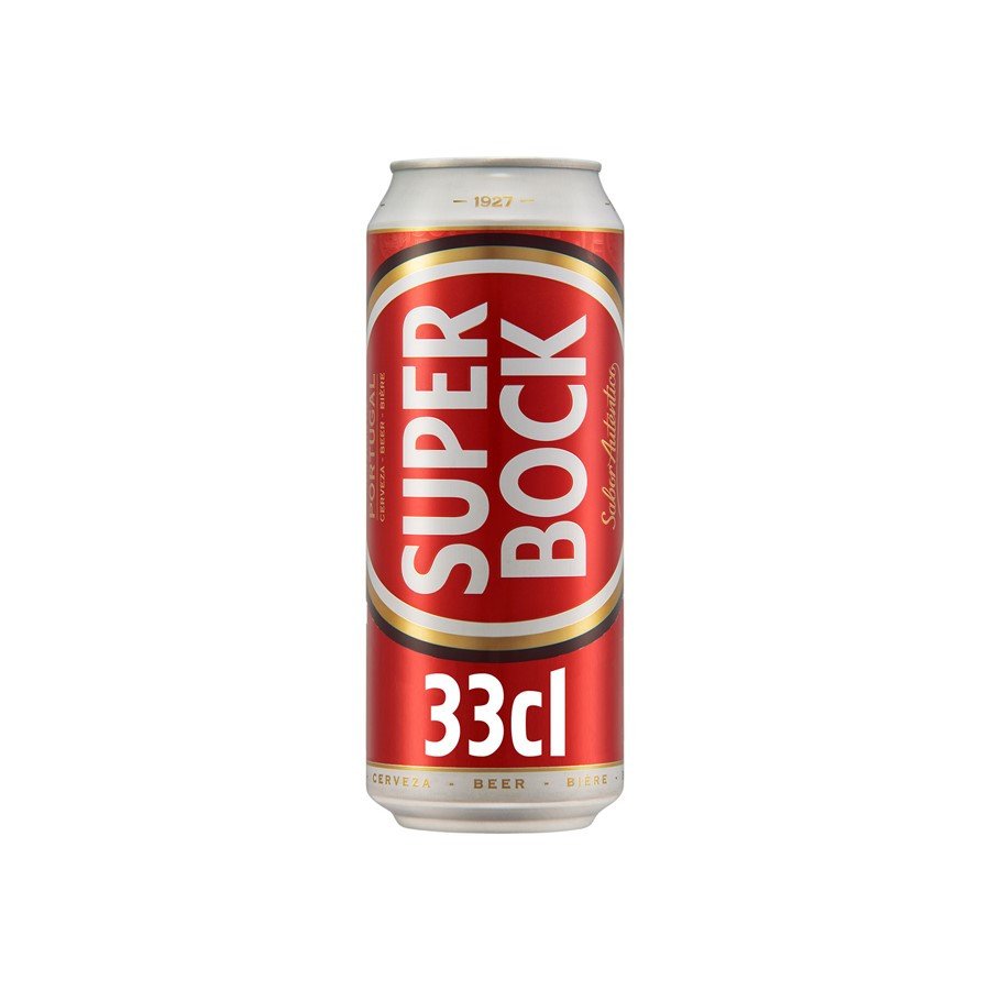 Cerveja com Álcool Super Bock Lata 33 Cl