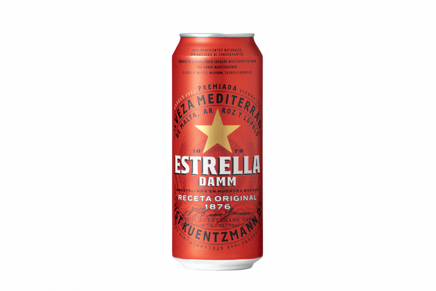 Cerveja com Álcool Estrella Damm Lata 50 Cl