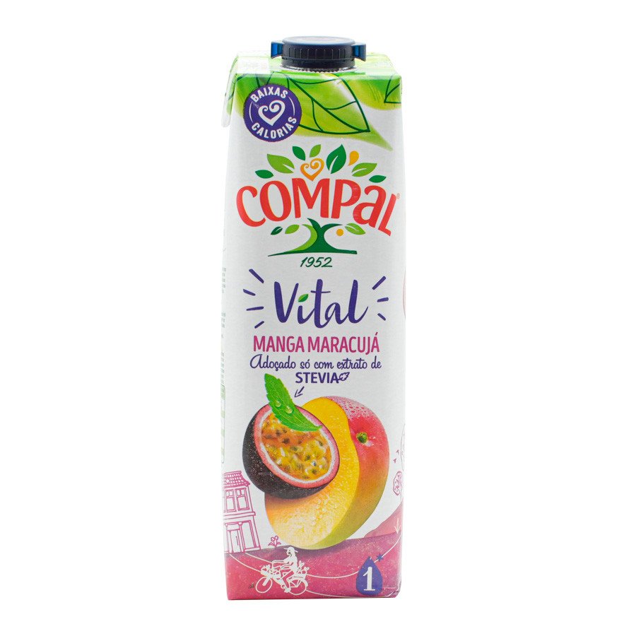 Sumo Compal Vital Manga Maracujá 1Lt TetraPack