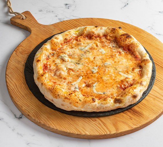 Pizza Artesanal - Quatro Queijos - para 1 pessoa